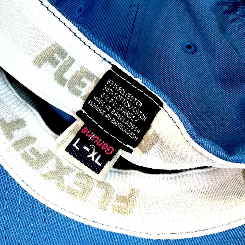 Volcom V Vintage Mens L/XL Full Stone Flexfit Baseball Cap Hat Blue Embroidered - Picture 7 of 10